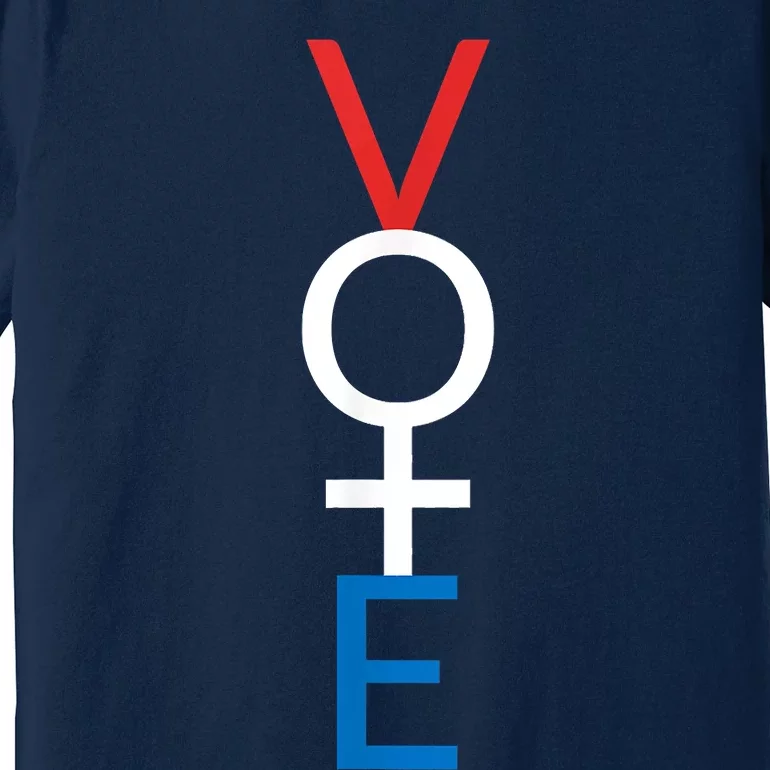 Feminist Vote Shirt Red White Blue Voting Election Premium T-Shirt