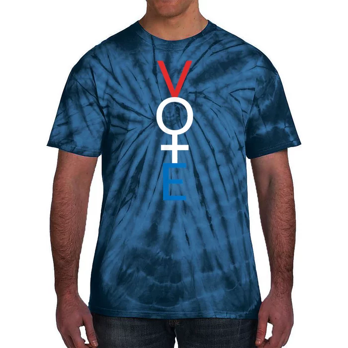 Feminist Vote Shirt Red White Blue Voting Election Tie-Dye T-Shirt