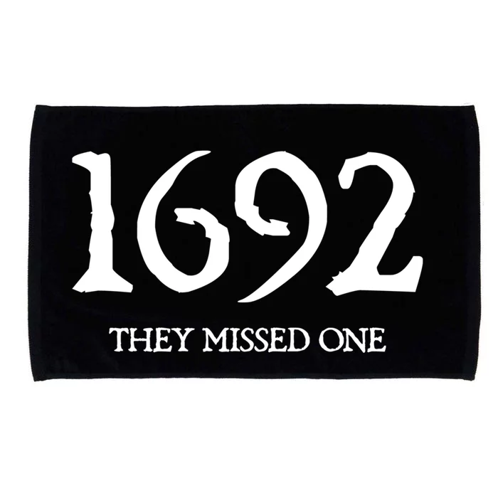 Funny Vintage Salem Witches 1692 They Missed One Halloween Meaningful Gift Microfiber Hand Towel