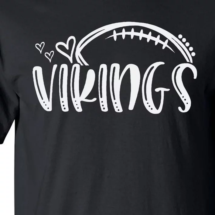 Football Vikings School Sports Fan Team Spirit Tall T-Shirt