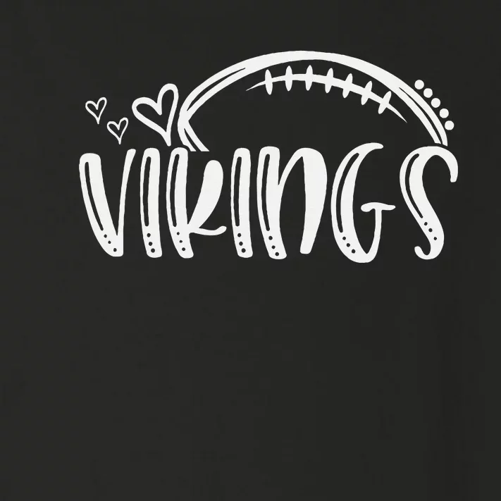 Football Vikings School Sports Fan Team Spirit Toddler Long Sleeve Shirt