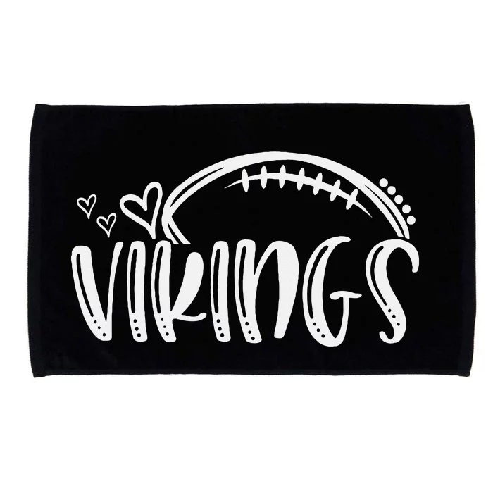 Football Vikings School Sports Fan Team Spirit Microfiber Hand Towel