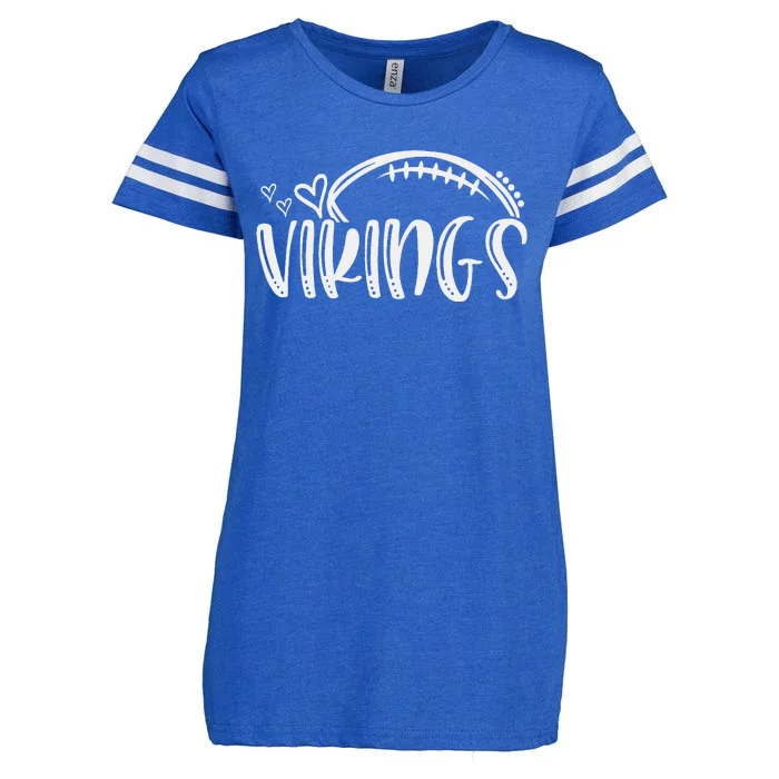 Football Vikings School Sports Fan Team Spirit Enza Ladies Jersey Football T-Shirt