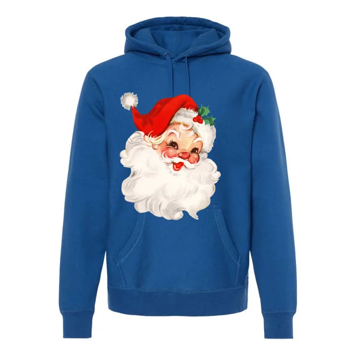 Funny Vintage Santa Claus Matching Family Christmas Pajamas Funny Gift Premium Hoodie