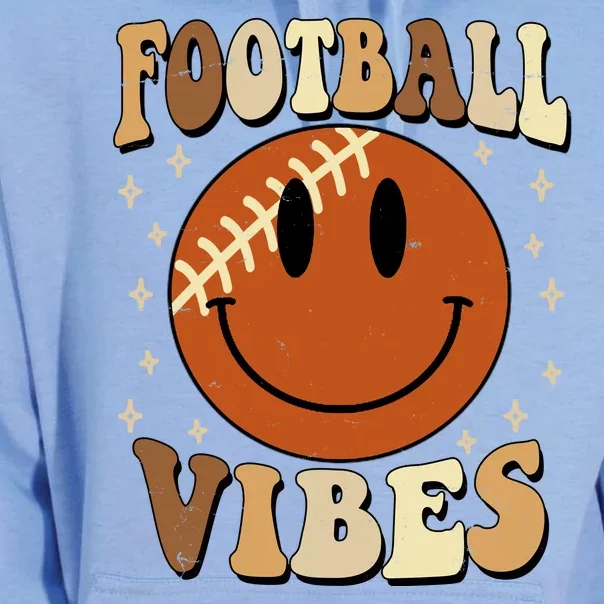 Football Vibes Smile Face Retro Unisex Surf Hoodie