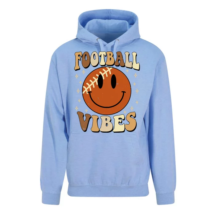 Football Vibes Smile Face Retro Unisex Surf Hoodie