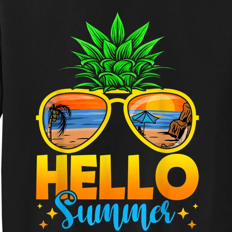 Family Vacation Sunglasses Pineapple Hello Summer Sweatshirt