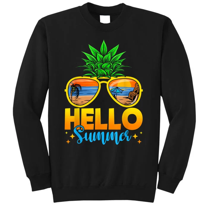 Family Vacation Sunglasses Pineapple Hello Summer Sweatshirt