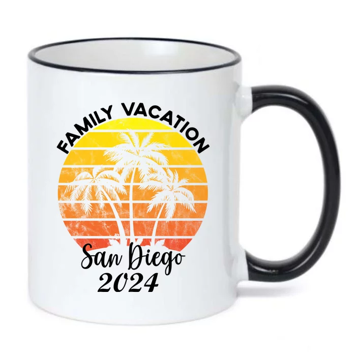 Family Vacation San Diego 2024 Matching Family Beach Black Color Changing Mug