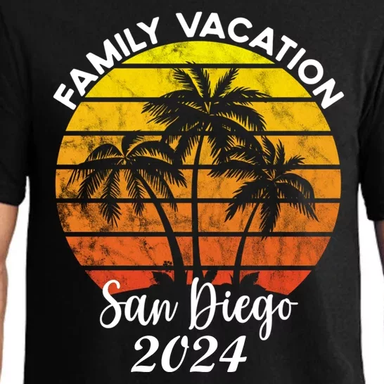 Family Vacation San Diego 2024 Matching Family Beach Pajama Set