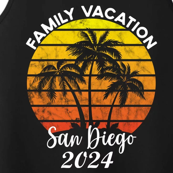 Family Vacation San Diego 2024 Matching Family Beach Performance Tank