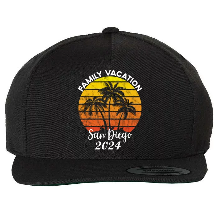 Family Vacation San Diego 2024 Matching Family Beach Wool Snapback Cap