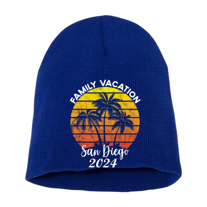 Family Vacation San Diego 2024 Matching Family Beach Short Acrylic Beanie