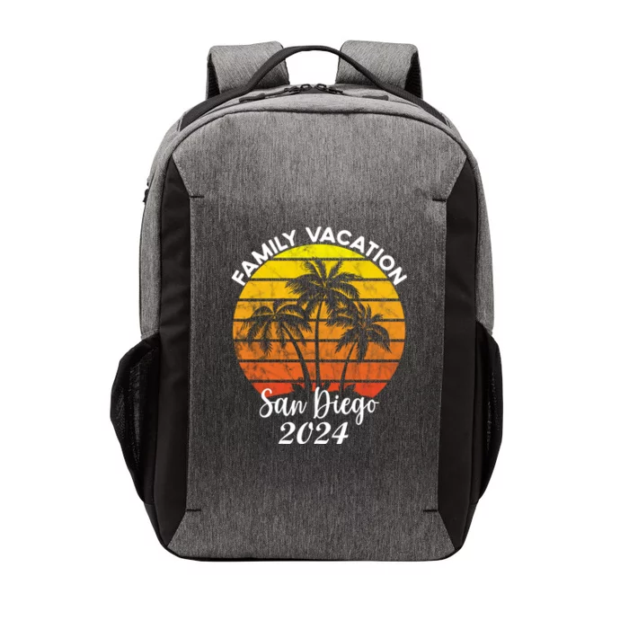 Family Vacation San Diego 2024 Matching Family Beach Vector Backpack