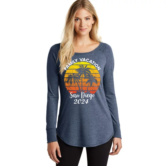 Family Vacation San Diego 2024 Matching Family Beach Women's Perfect Tri Tunic Long Sleeve Shirt