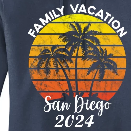 Family Vacation San Diego 2024 Matching Family Beach Women's Pullover Hoodie