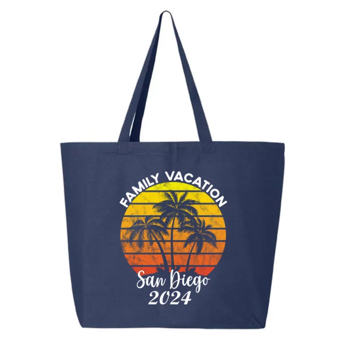 Family Vacation San Diego 2024 Matching Family Beach 25L Jumbo Tote