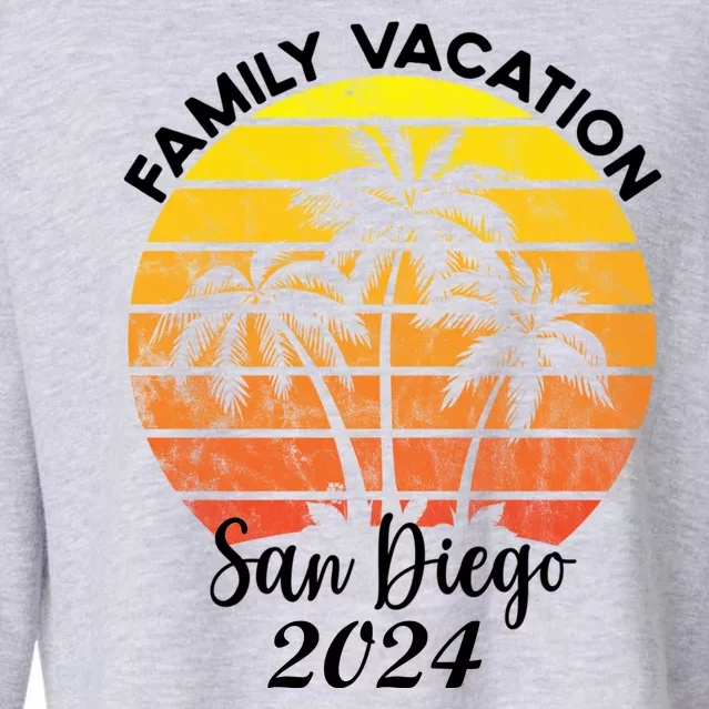 Family Vacation San Diego 2024 Matching Family Beach Cropped Pullover Crew