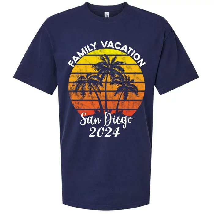 Family Vacation San Diego 2024 Matching Family Beach Sueded Cloud Jersey T-Shirt