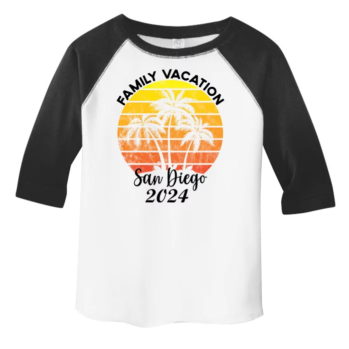 Family Vacation San Diego 2024 Matching Family Beach Toddler Fine Jersey T-Shirt