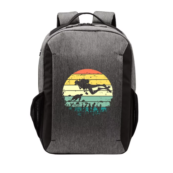 Funny Vintage Scuba Diving Dive Diver Vector Backpack