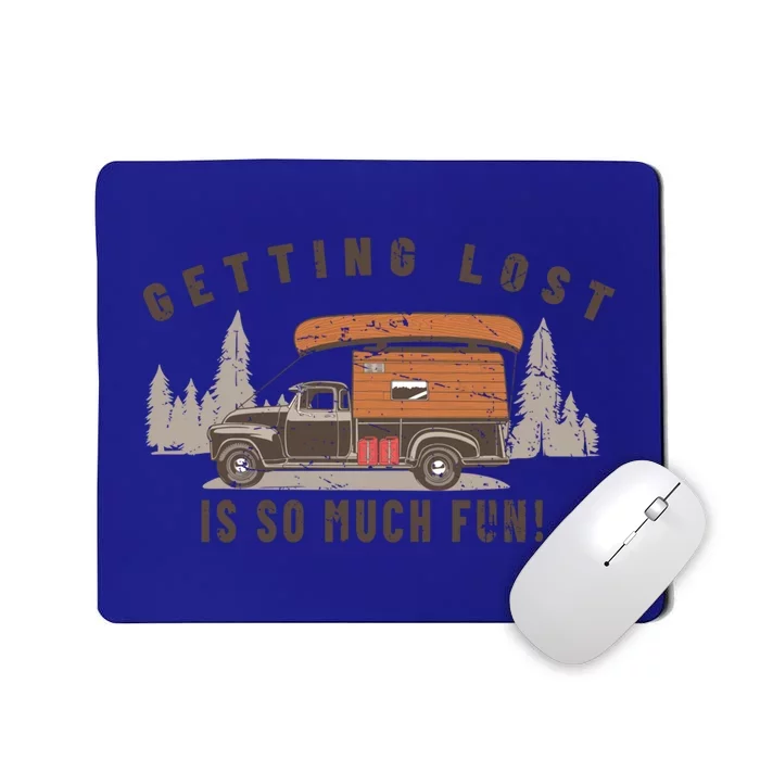 Fun Vintage Truck Camper Canoe Outdoor Nature Camp Lover Gift Mousepad