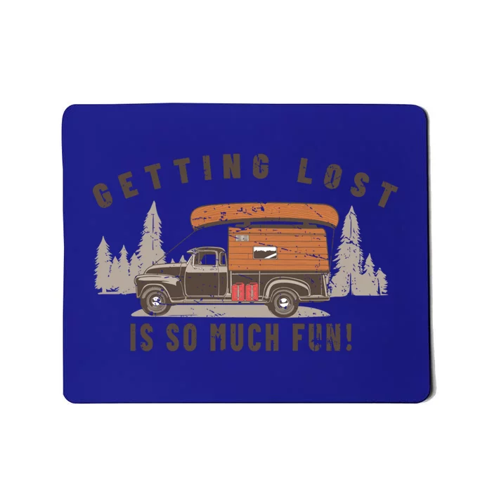 Fun Vintage Truck Camper Canoe Outdoor Nature Camp Lover Gift Mousepad