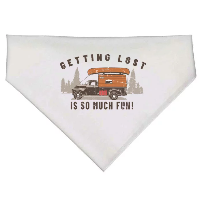 Fun Vintage Truck Camper Canoe Outdoor Nature Camp Lover Gift USA-Made Doggie Bandana