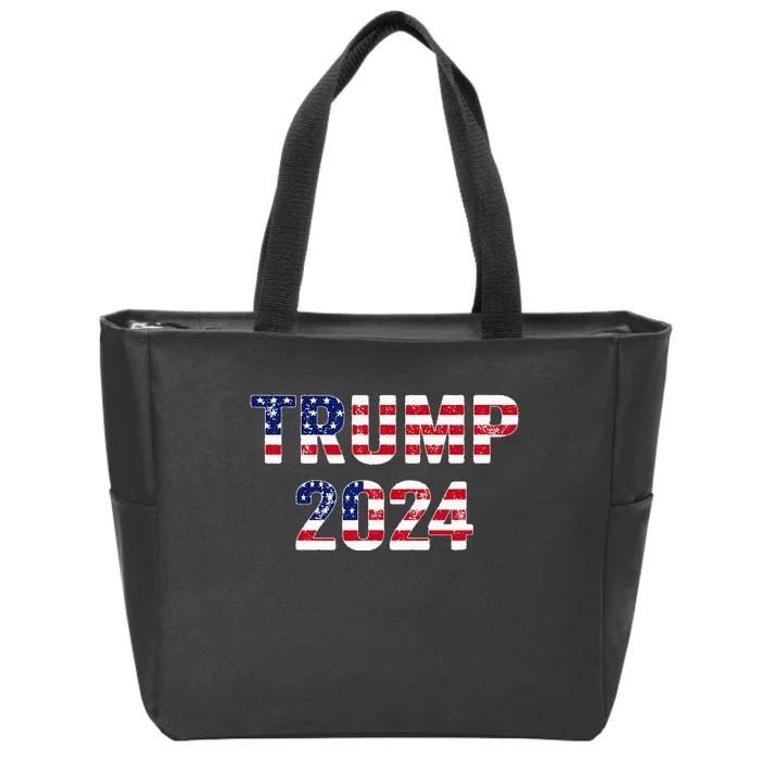 Funny Vintage Trump 2024 Election Gift Wo Zip Tote Bag