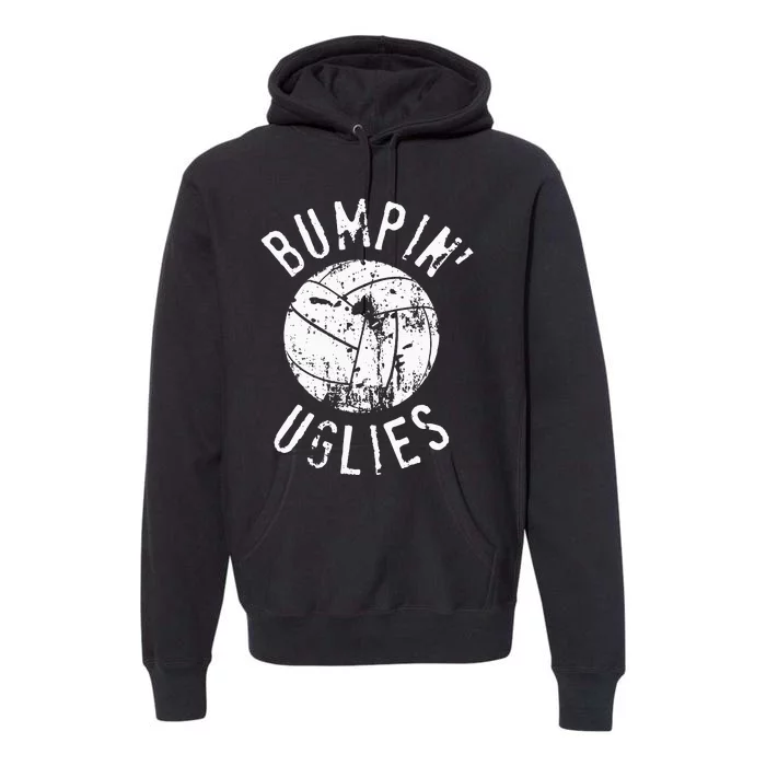 Funny Volleyball Team Bumpin Uglies Premium Hoodie