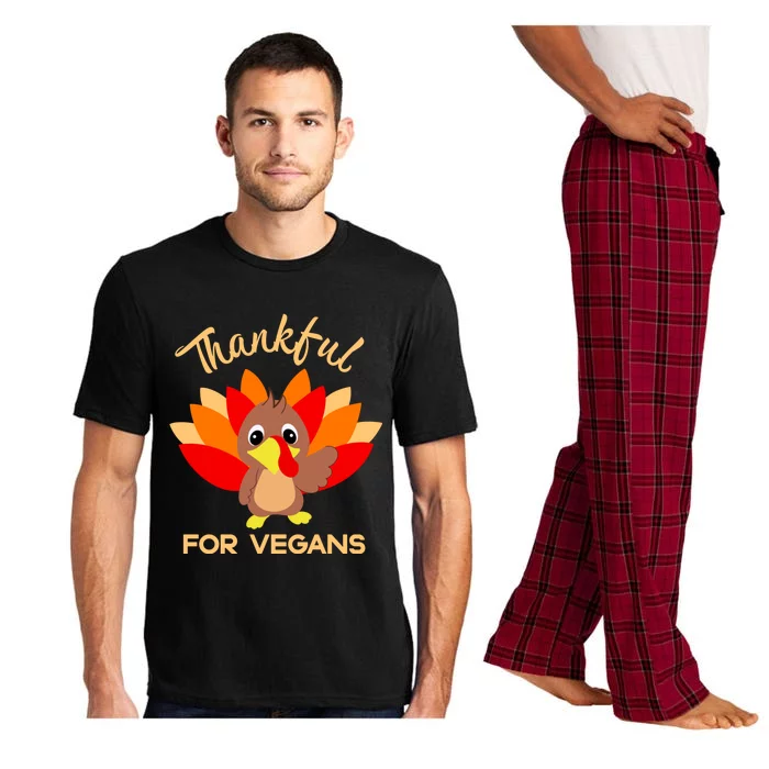 Funny Vegan Turkey Free Thanksgiving Thankful For Vegans Gift Pajama Set