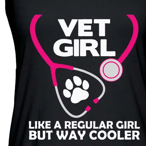 Funny Veterinary Technician  Female Vet Assistant Ladies Essential Flowy Tank