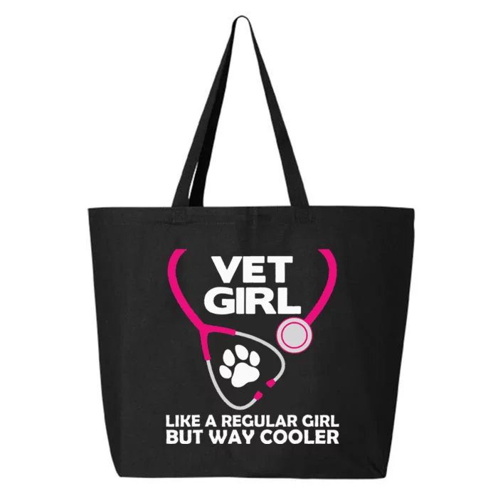 Funny Veterinary Technician  Female Vet Assistant 25L Jumbo Tote