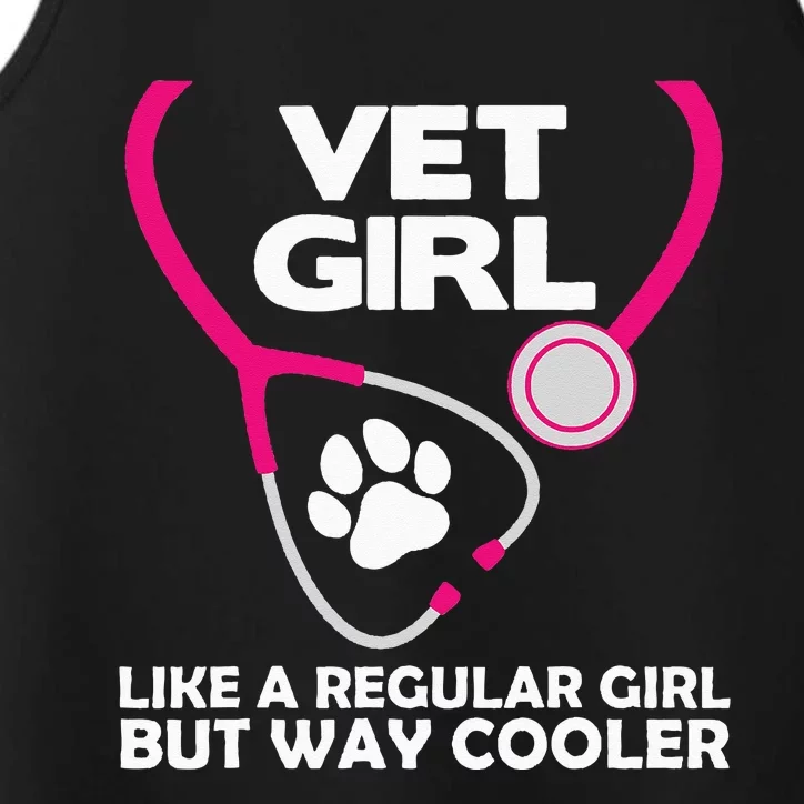 Funny Veterinary Technician  Female Vet Assistant Performance Tank