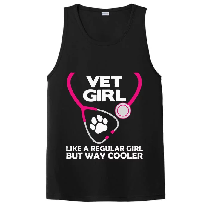 Funny Veterinary Technician  Female Vet Assistant Performance Tank