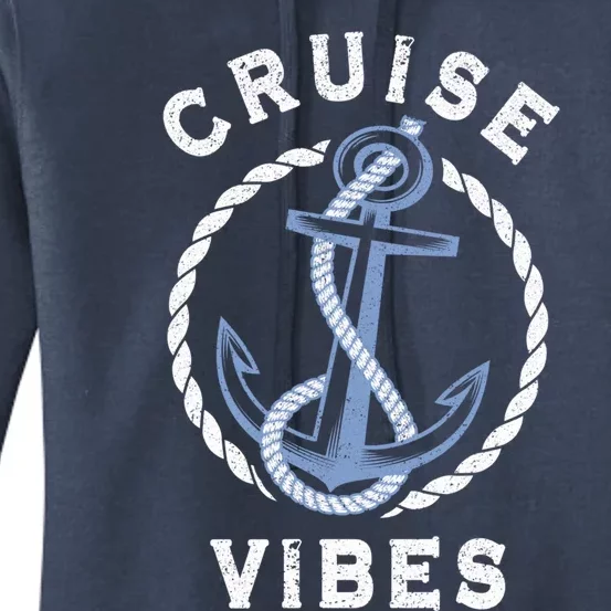 Family Vacation Trip Friends Cruise Lover Cruise Vibes Meaningful Gift Women's Pullover Hoodie