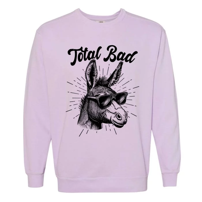 Funny Vintage Total Badass Garment-Dyed Sweatshirt