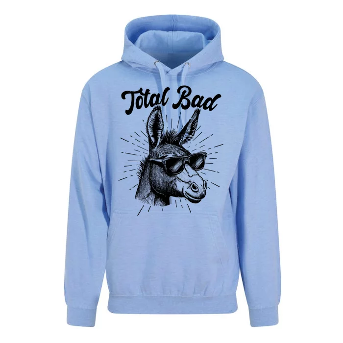 Funny Vintage Total Badass Unisex Surf Hoodie