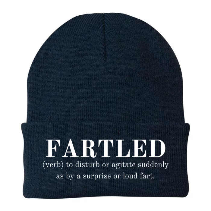 Frartled: Verb To Disturb Or Agitate Suddenly As By A Surprise Or Loud Fart Hu Knit Cap Winter Beanie