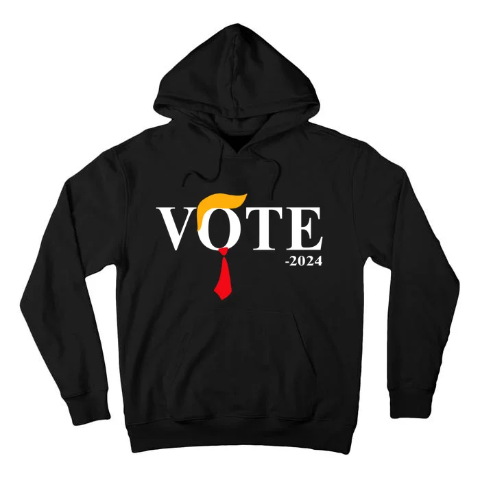 Funny Vote Trump 2024 Haircut Tie Funny Vote Trump 2024 Hair Tie Tall Hoodie