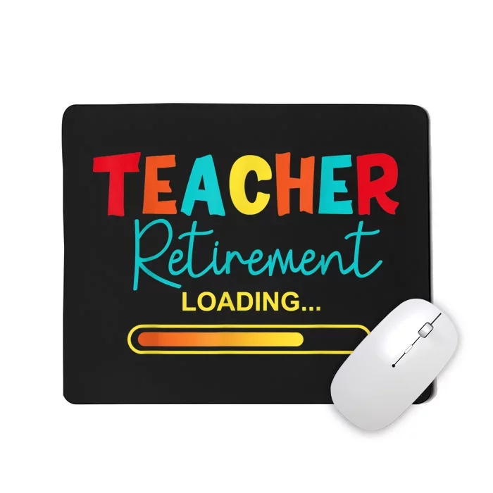 Funny Vintage Teacher Retirement Loading - Retired Teacher Mousepad