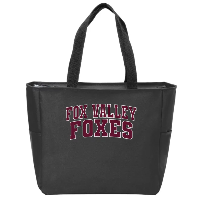 Fox Valley Technical College Foxes Zip Tote Bag