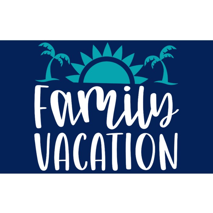 Family Vacation Tropical Beach Travel Bumper Sticker