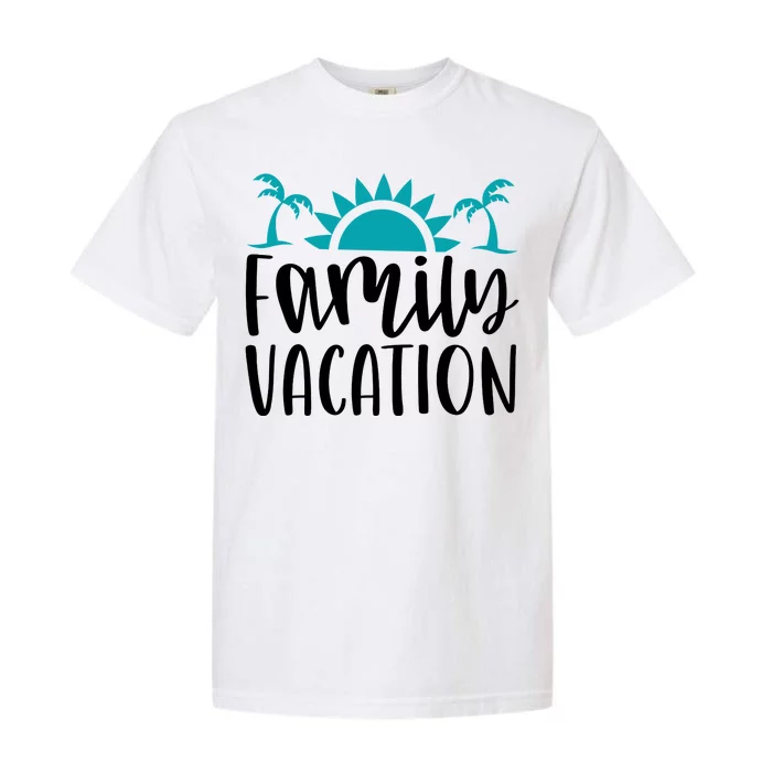 Family Vacation Tropical Beach Travel Garment-Dyed Heavyweight T-Shirt