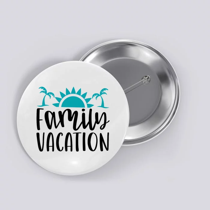 Family Vacation Tropical Beach Travel Button