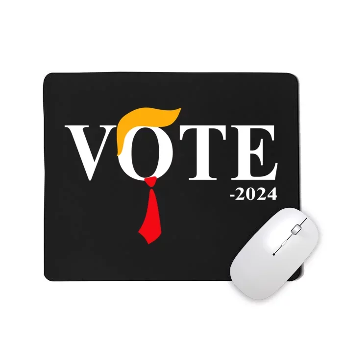 Funny Vote Trump 2024 Hair Tie Mousepad