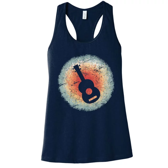 Funny Vintage Ukulele Retro Women's Racerback Tank