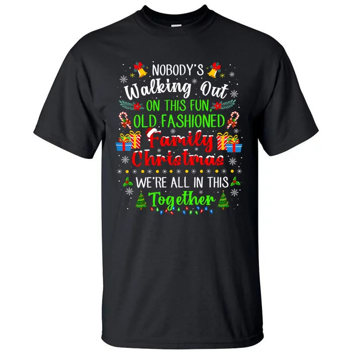 Family Vacation Ugly Christmas We Are All In This Together Tall T-Shirt