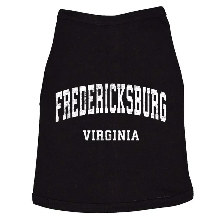 Fredericksburg Virginia Va Vintage Athletic Sports Design Doggie Tank