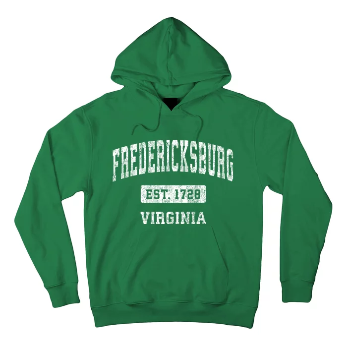 Fredericksburg Virginia Va Vintage Athletic Sports Design Hoodie